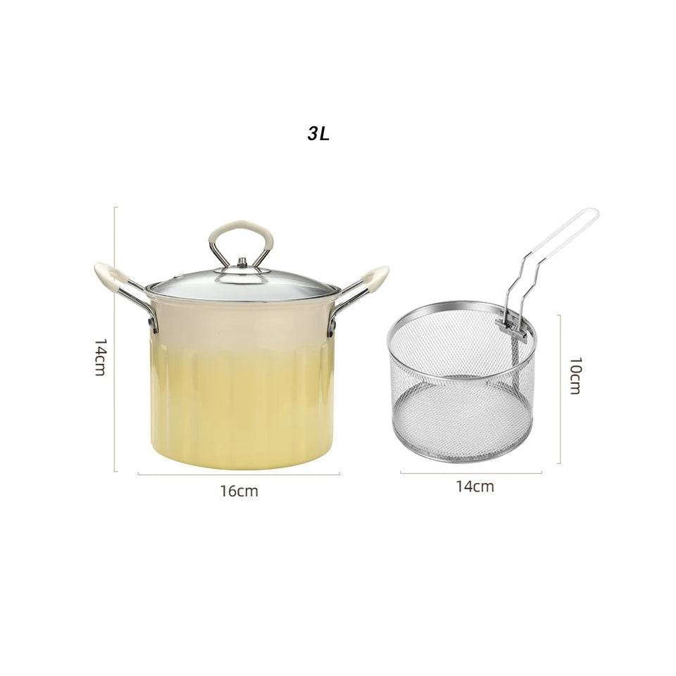 DEEP FRYING POT WITH STRAINER 3 LTRS