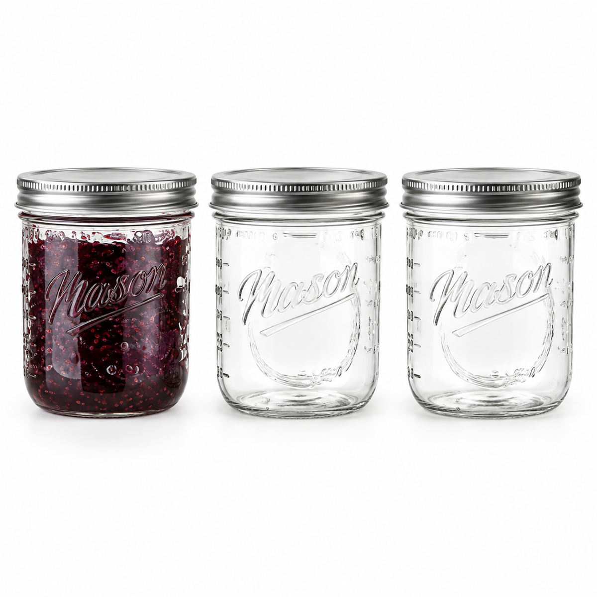 Danny Home 6 Piece  Mason Storage Jars - 480 ml