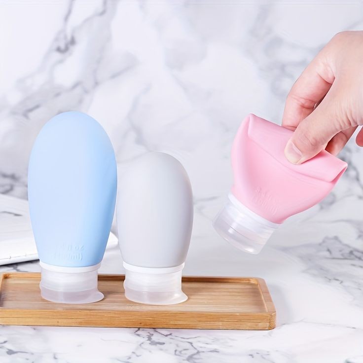 TRAVEL SILICONE TOILETRIES BOTTLES