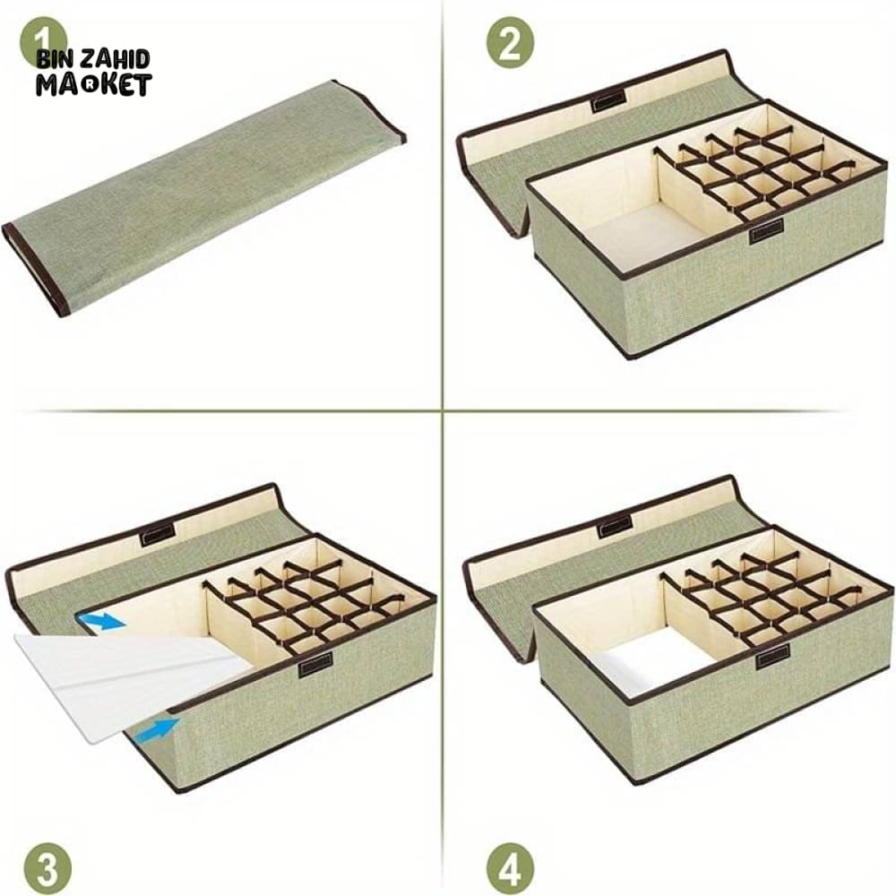 17 GRIDS GARMENT STORAGE ORGANIZER BOX