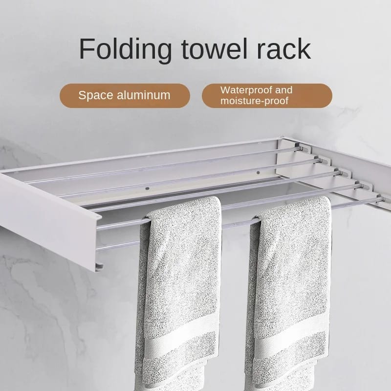 WALL MOUNTED RETRACTABLE LAUNDRY DRYING RACK