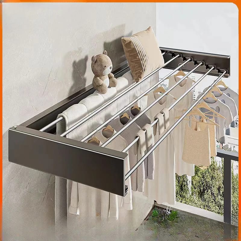 WALL MOUNTED RETRACTABLE LAUNDRY DRYING RACK