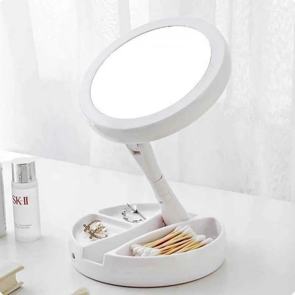 MAGNIFYING TABLE TOP LED MIRROR