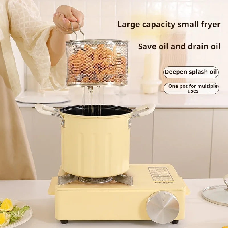 DEEP FRYING POT WITH STRAINER 3 LTRS