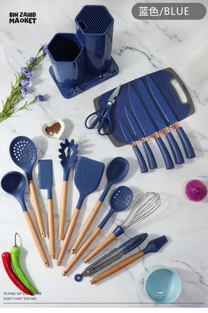 19 PIECES UTENSILS WITH KNIFE SET