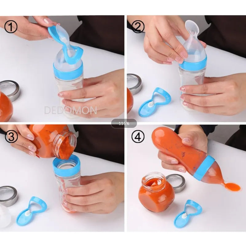 SILICONE BABY SPOON FEEDER