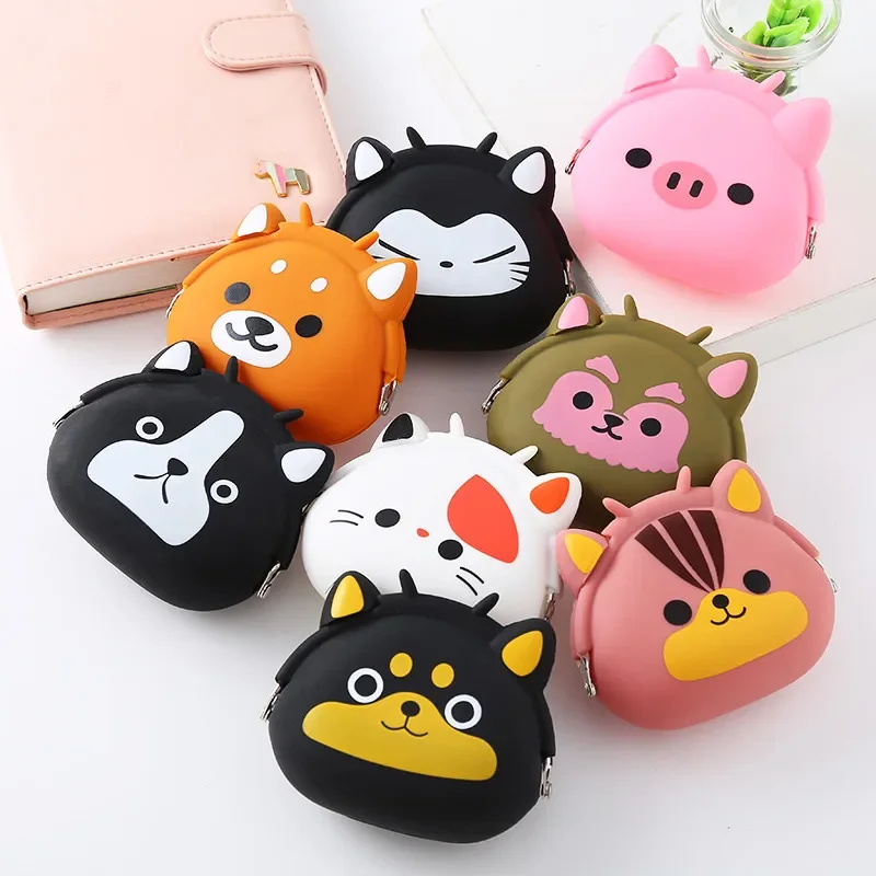 FASHION COIN PURSE CUTE MINI CARTOON SILICONE CLUTCH BAG