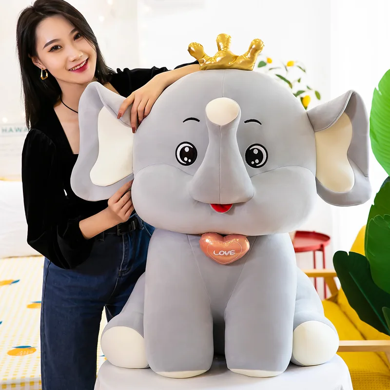 ELEPHANT TOY WITH FLAPPY EARS - SOFT STUFFED ANIMAL TOY FOR KIDS AND GIRLS