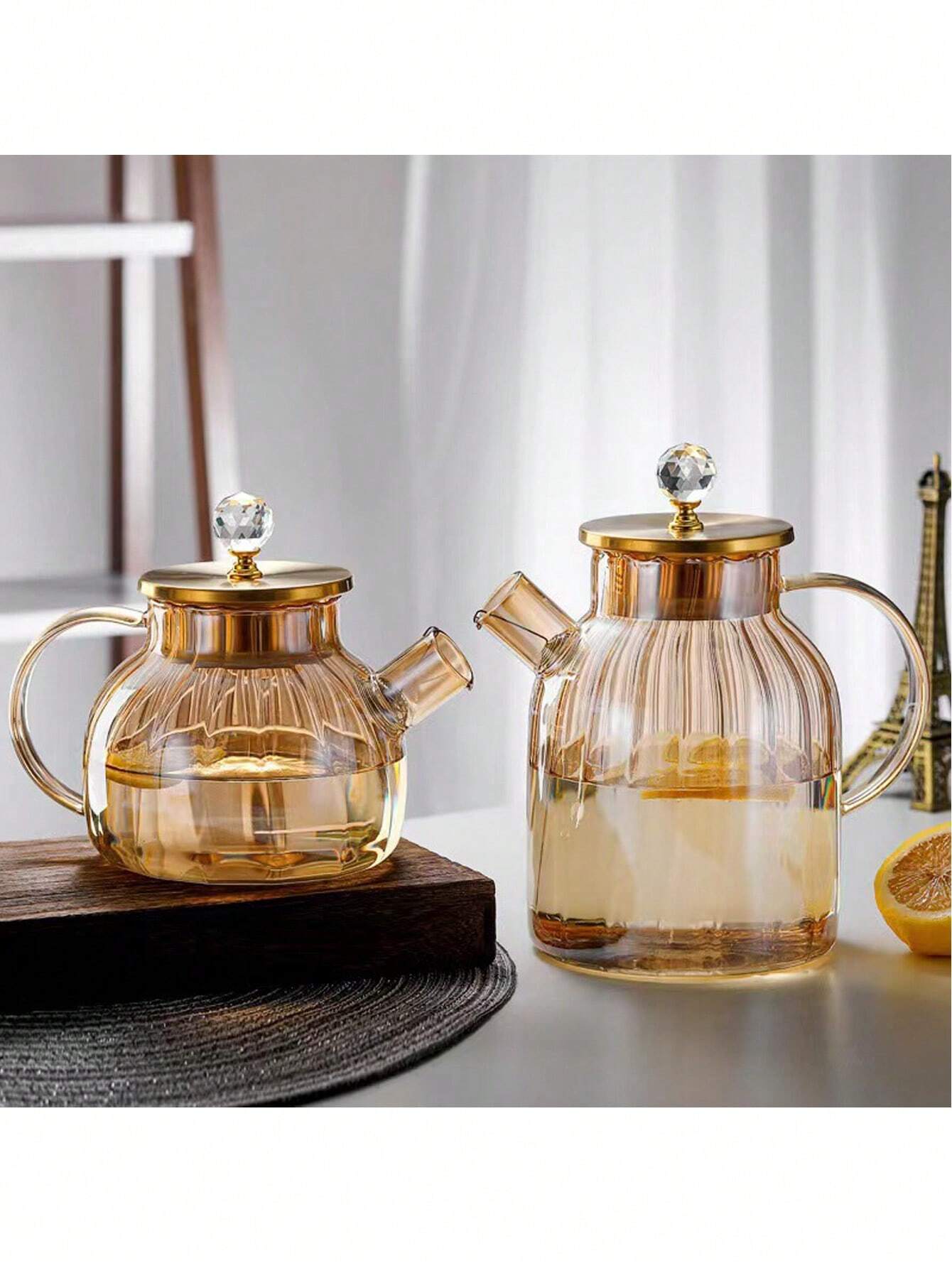 BOROSILICATE GLASS COOKING TEA POT