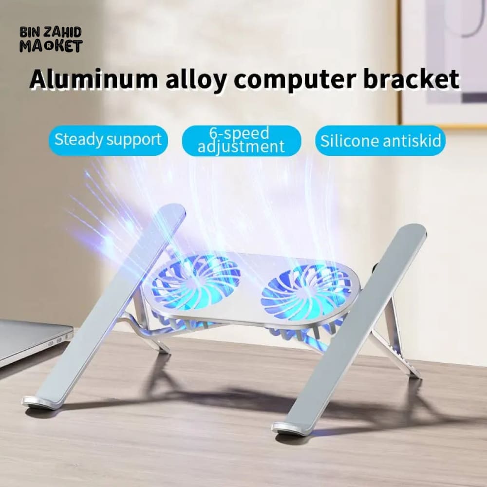 LAPTOP STAND WITH COOLING FAN ALUMINUM ALLOY BRACKET FOR GAMING LAPTOPS