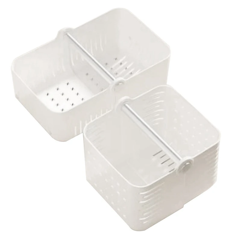 PLASTIC STORAGE BOX WITH HANDLE FOR TOILETRIES & KITCHEN