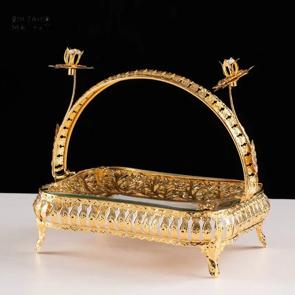 LUXURY EUROPEAN-STYLE GLASS FRUIT PLATTER – HOME & COFFEE TABLE DECOR