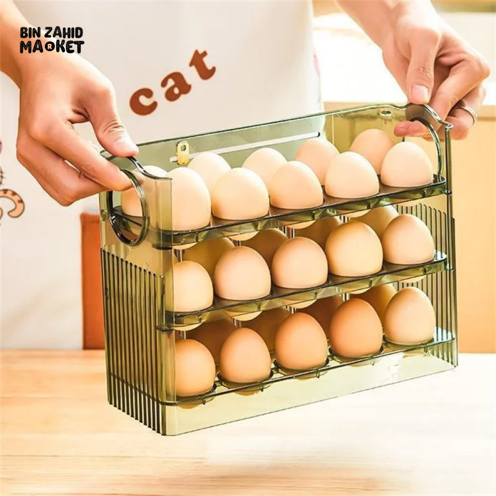 30 GRIDS EGG STORAGE BOX LARGE CAPACITY TRANSPARENT EGG CONTAINER