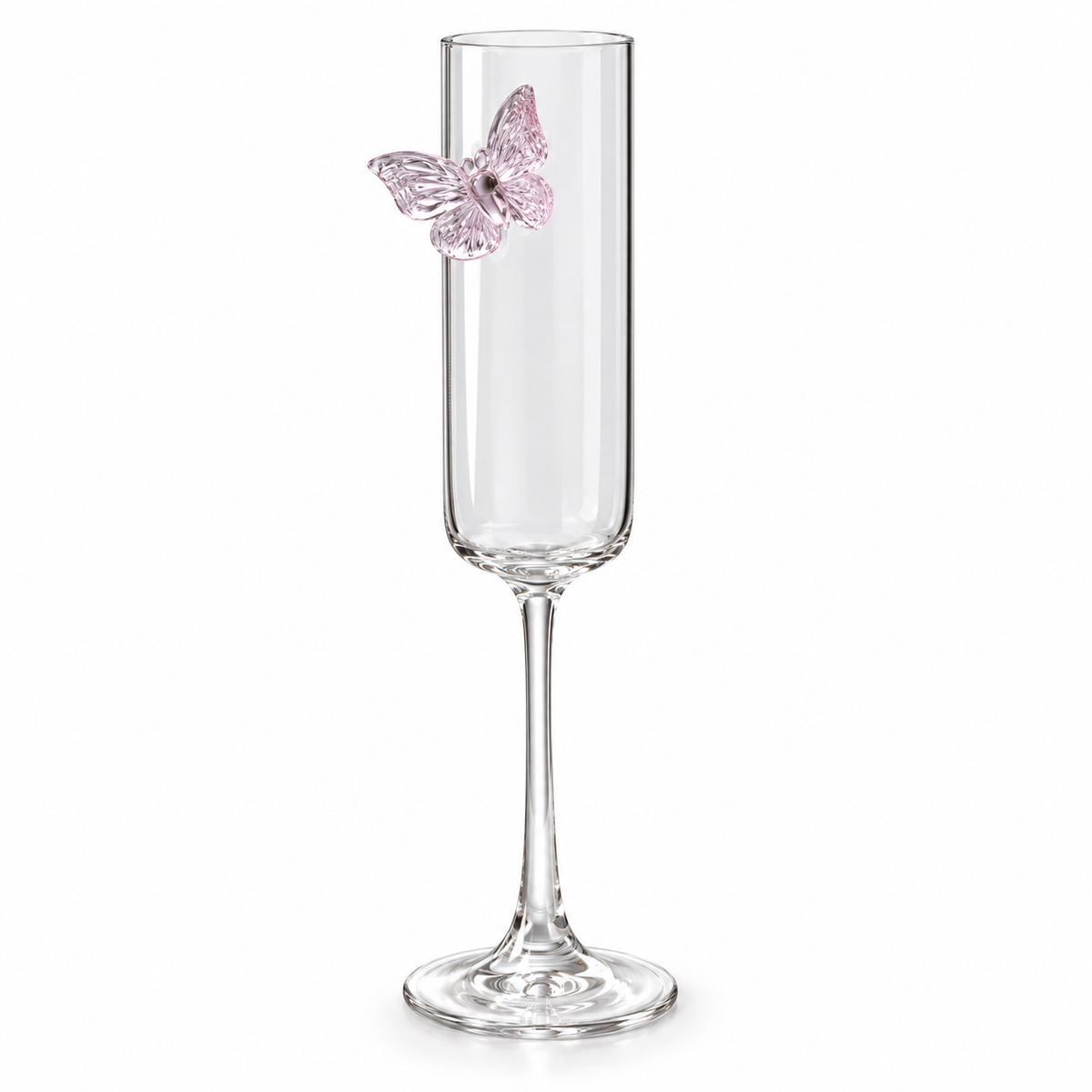 Butterfly Flute Glass