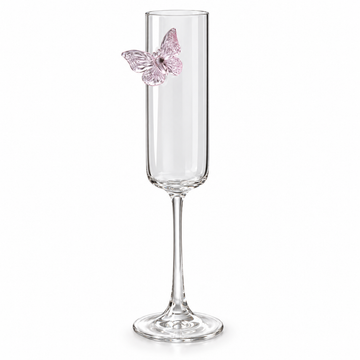 Butterfly Flute Glass