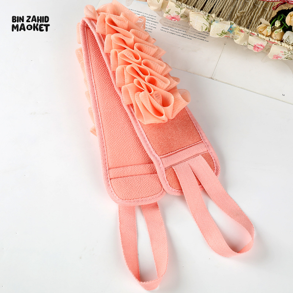 2-IN-1 EXFOLIATING BATH BELT – BACK WASHER & BODY SCRUB CLOTH