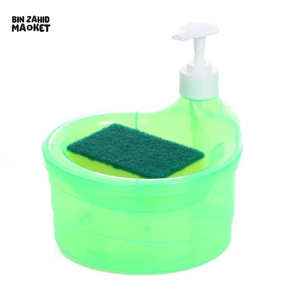 2-IN-1 SOAP PUMP & SPONGE CADDY – COUNTERTOP SINK ORGANIZER
