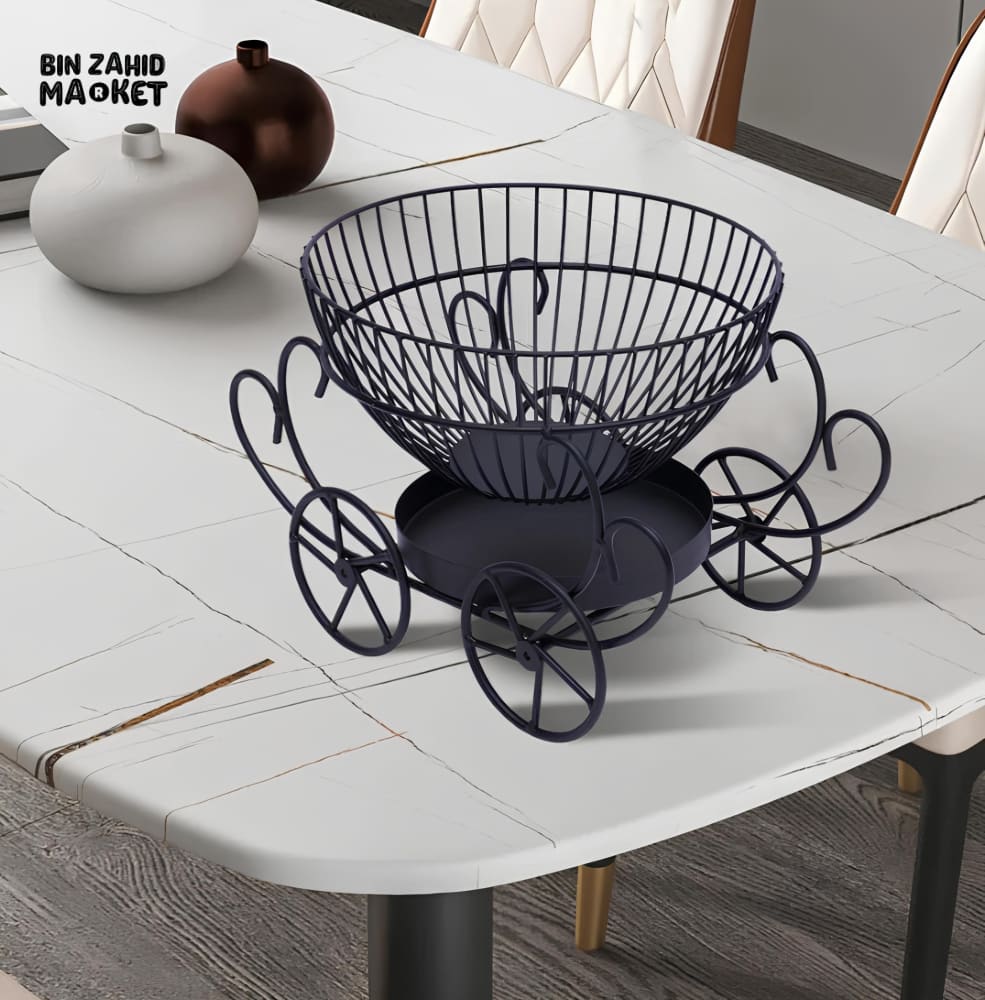 2-TIER DECORATIVE FRUIT BASKET