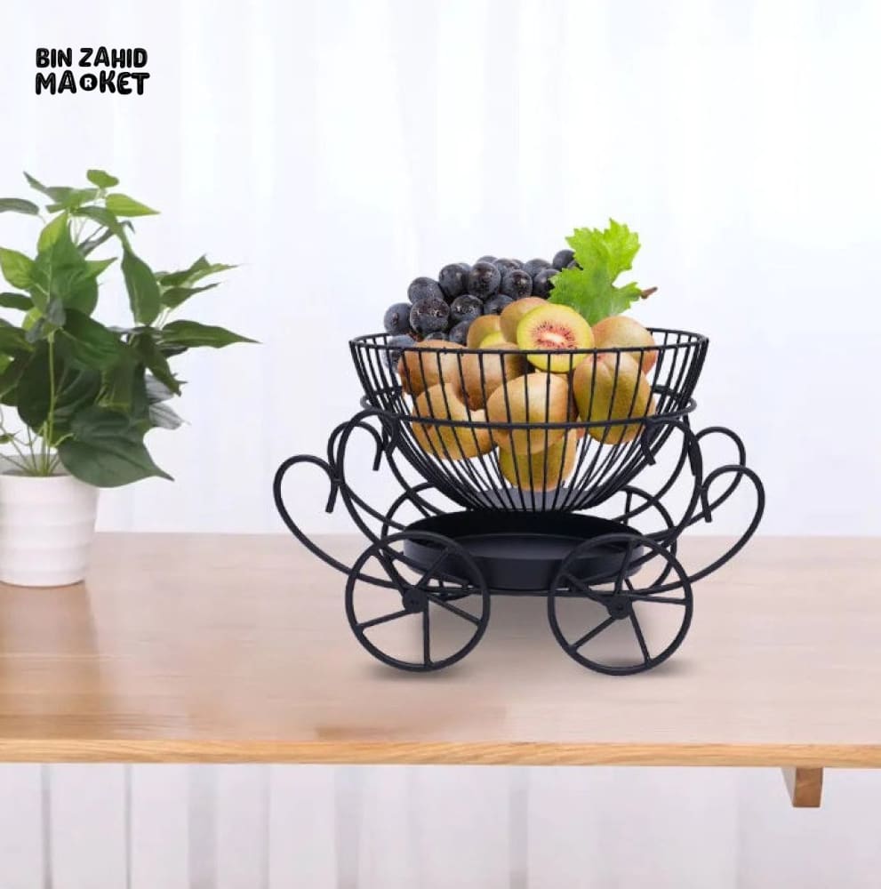 2-TIER DECORATIVE FRUIT BASKET
