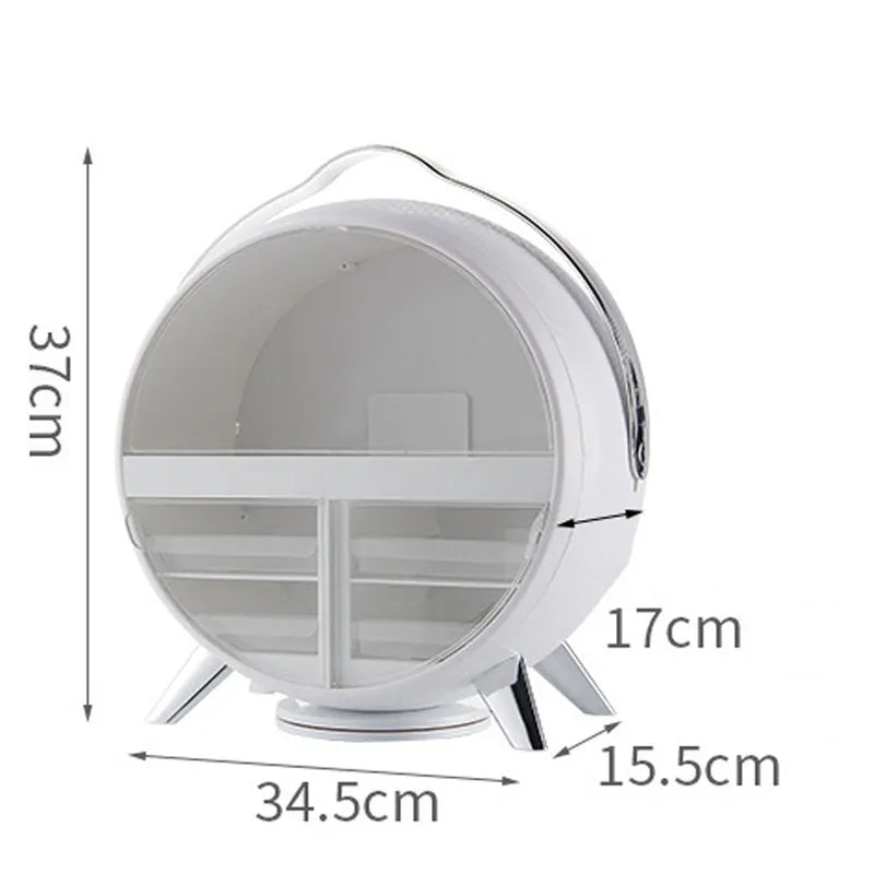 ROTATING LED BEAUTY ORGANIZER BOX