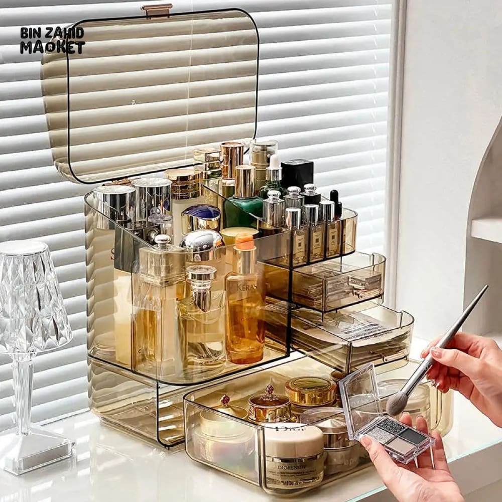 TRANSPARENT MULTI LAYER COSMETIC ORGANIZER