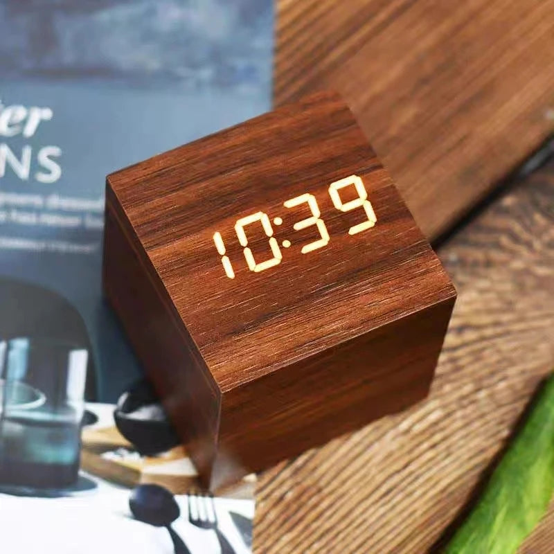 WOODEN ALARM CLOCK