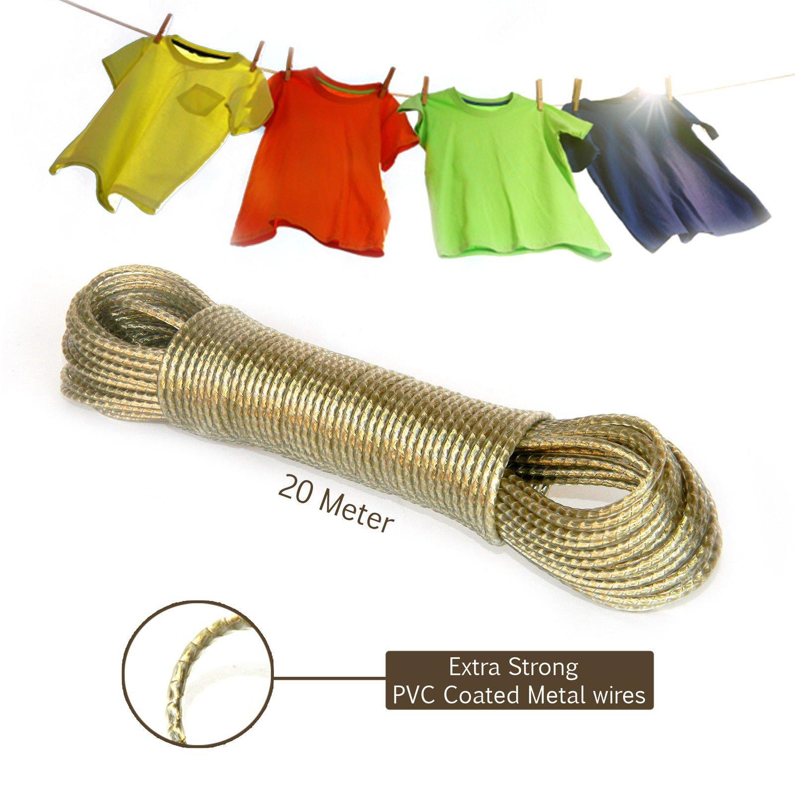 PVC COATED ALUMINIUM CLOTHESLINE WIRE 20 METRES