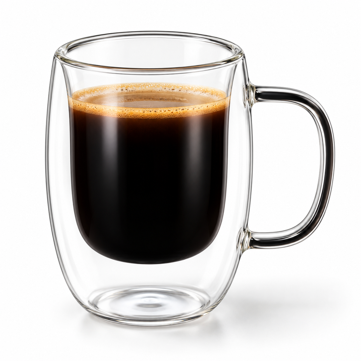Danny Home 2 Piece Double Wall Glass Mug - 80 ml
