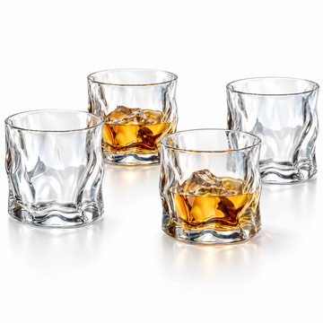 Danny Home 4 Faceted Glass Set - 280 ml