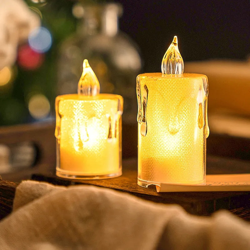 TABLE DECOR FLAMELESS CANDLES LIGHT