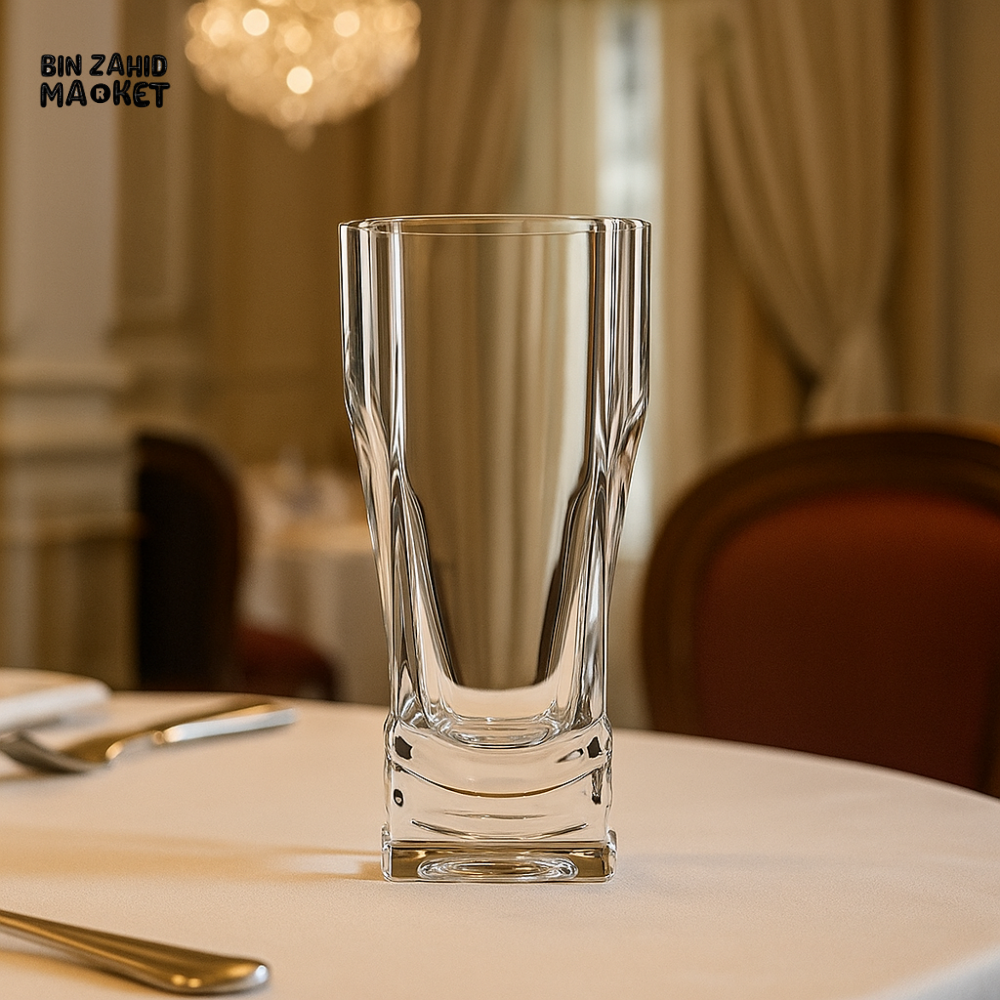 250ML TRANSPARENT HIGHBALL GLASS SET – 6 PIECE | LUXURY DRINKING GLASSWARE FOR WATER, JUICE & COCKTAILS