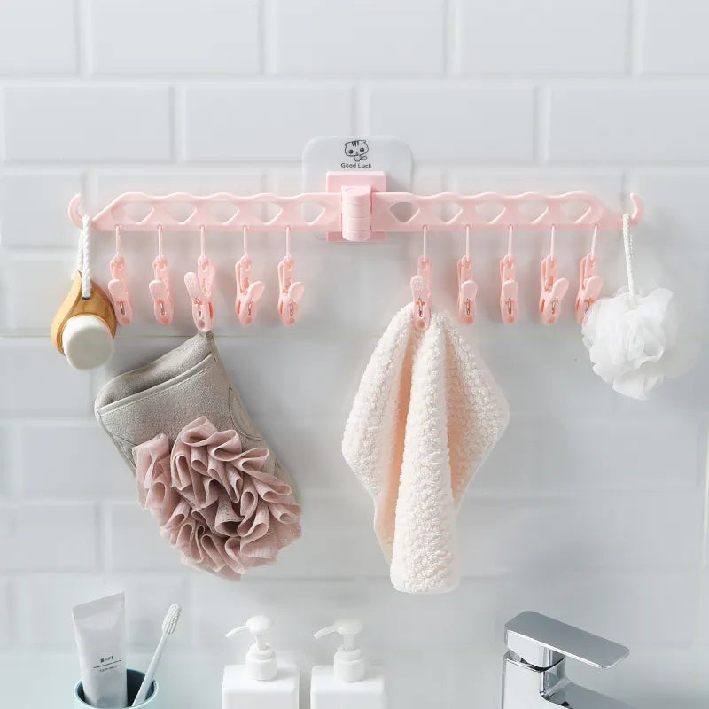 WALL MOUNTED CLOTHES DRYING RACK