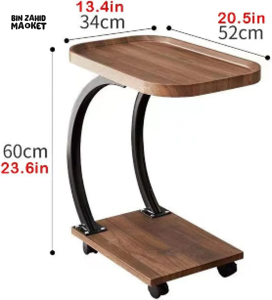 VERSATILE C-SHAPED SIDE TABLE FOR DINNING