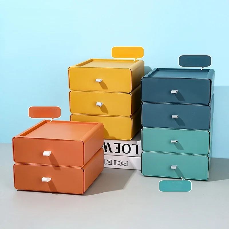 1 PIECE DESKTOP COSMETICS STORAGE BOX DRAWER SHELF STATIONERY ORGANIZER