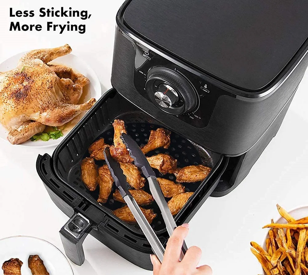 1 PIECE SILICONE AIR FRYER MAT REUSABLE NON-STICK BAKING MAT SQUARE