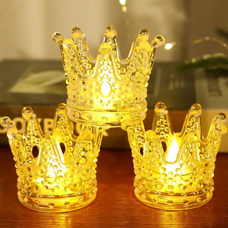 1 PIECE LED CROWN NIGHT LIGHT FOR FESTIVALS AND WEDDINGS DECORATIONS