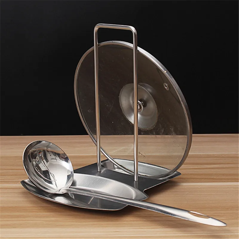 STAINLESS STEEL POT LID RACK SPOON HOLDER