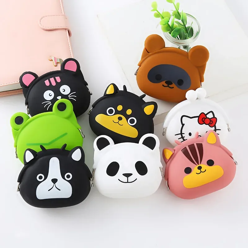 FASHION COIN PURSE CUTE MINI CARTOON SILICONE CLUTCH BAG