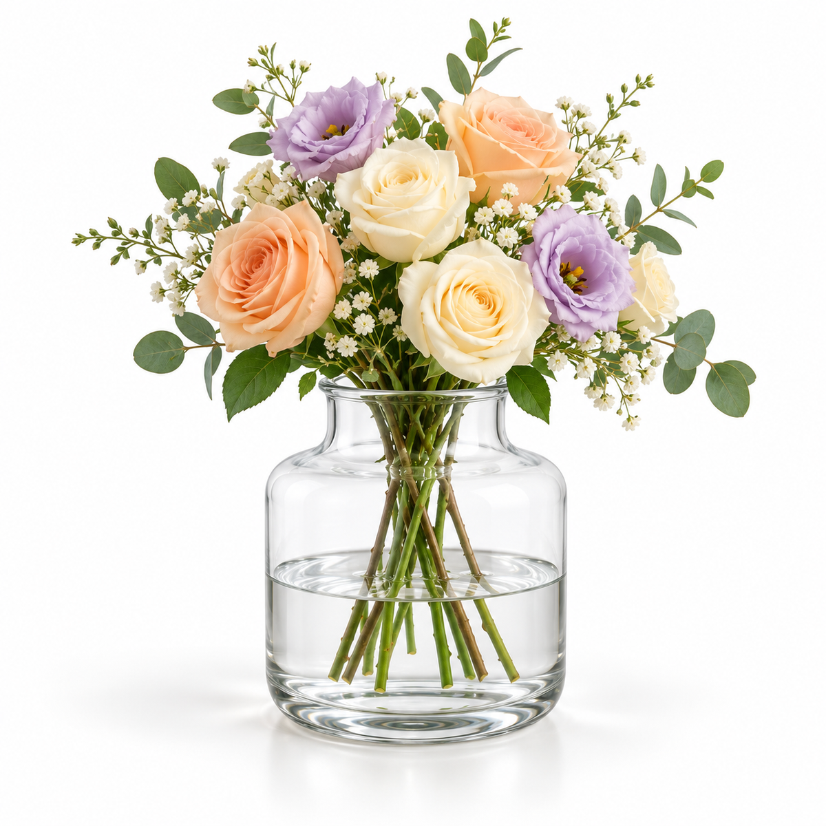 Danny Home Wide Glass Vase - 14.6x19x22.2cm