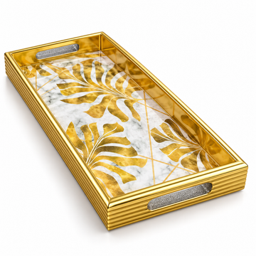 Gold Leaf Serving Tray