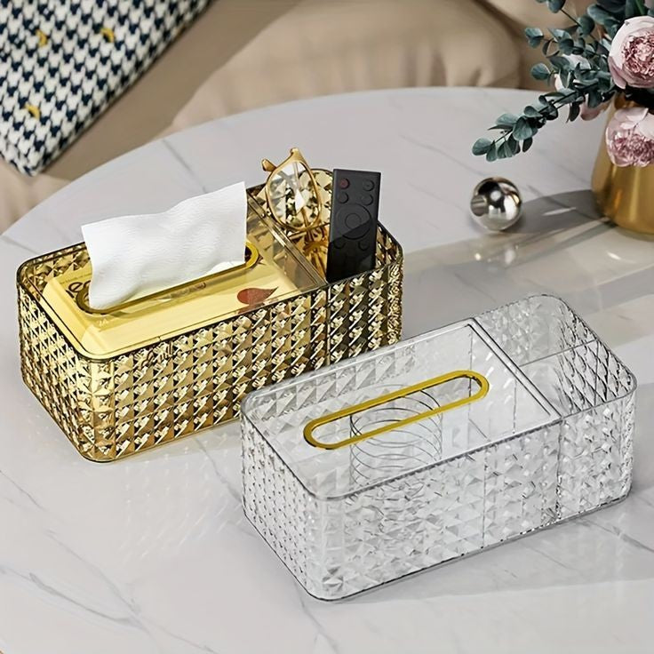 MODERN ACRYLIC DESKTOP TISSUE BOX