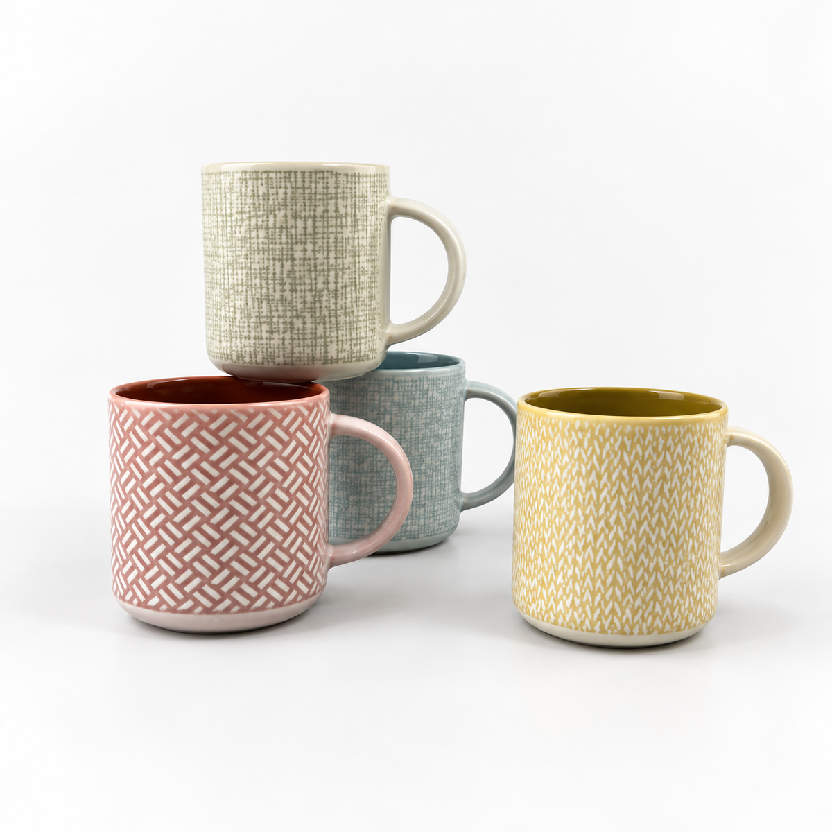 Danny Home 1 Piece Textured Mug - 450 ml