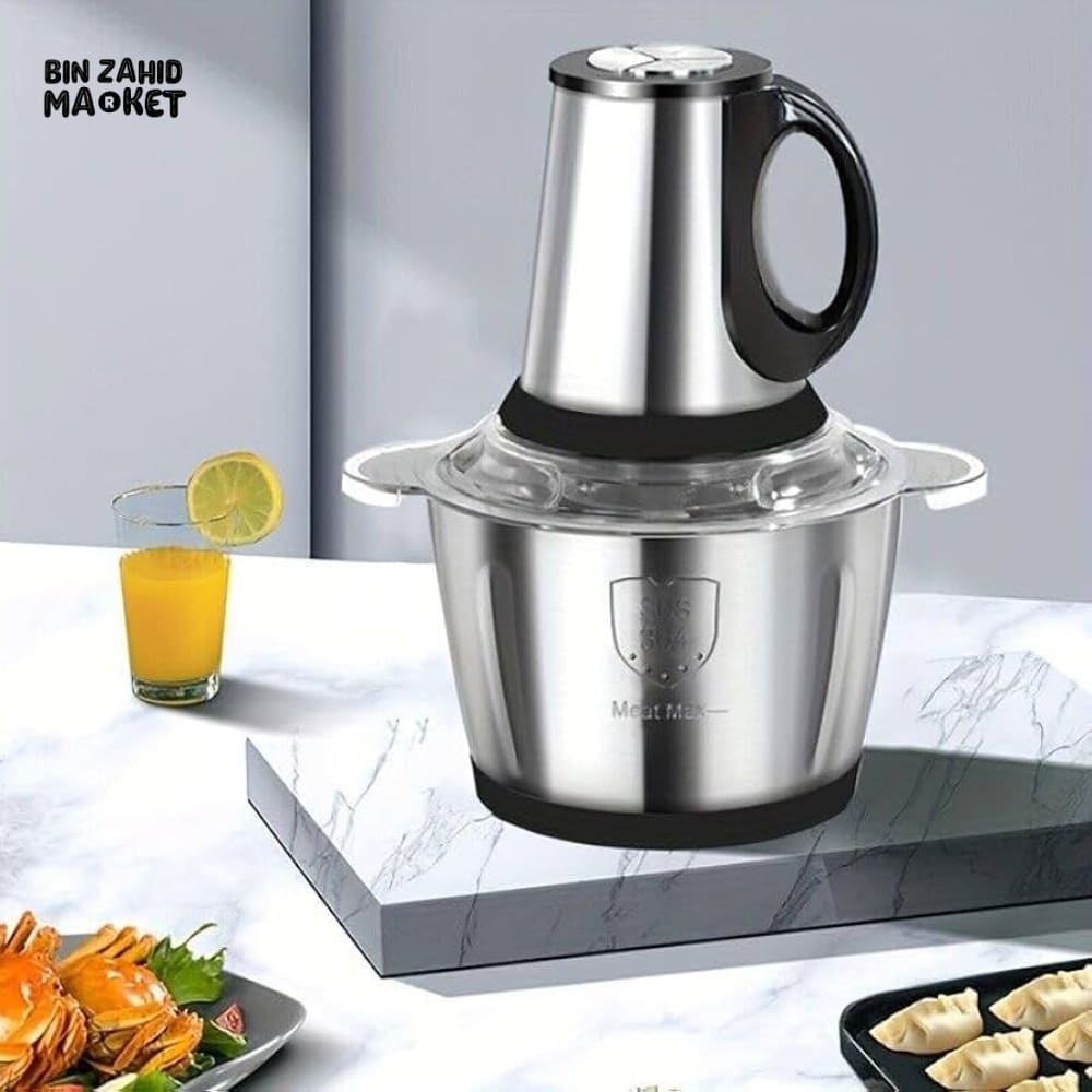 2L ELECTRIC MEAT GRINDER | STAINLESS STEEL FOOD PROCESSOR | HIGH-POWER CHOPPER FOR HOME USE