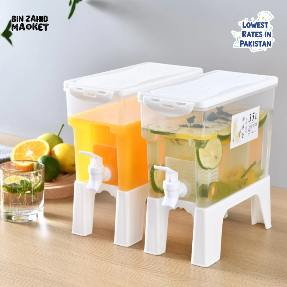 3.5L COLD KETTLE REFRIGERATOR WITH FAUCET HOUSEHOLD LEMONADE DRINKWARE WATER CONTAINER