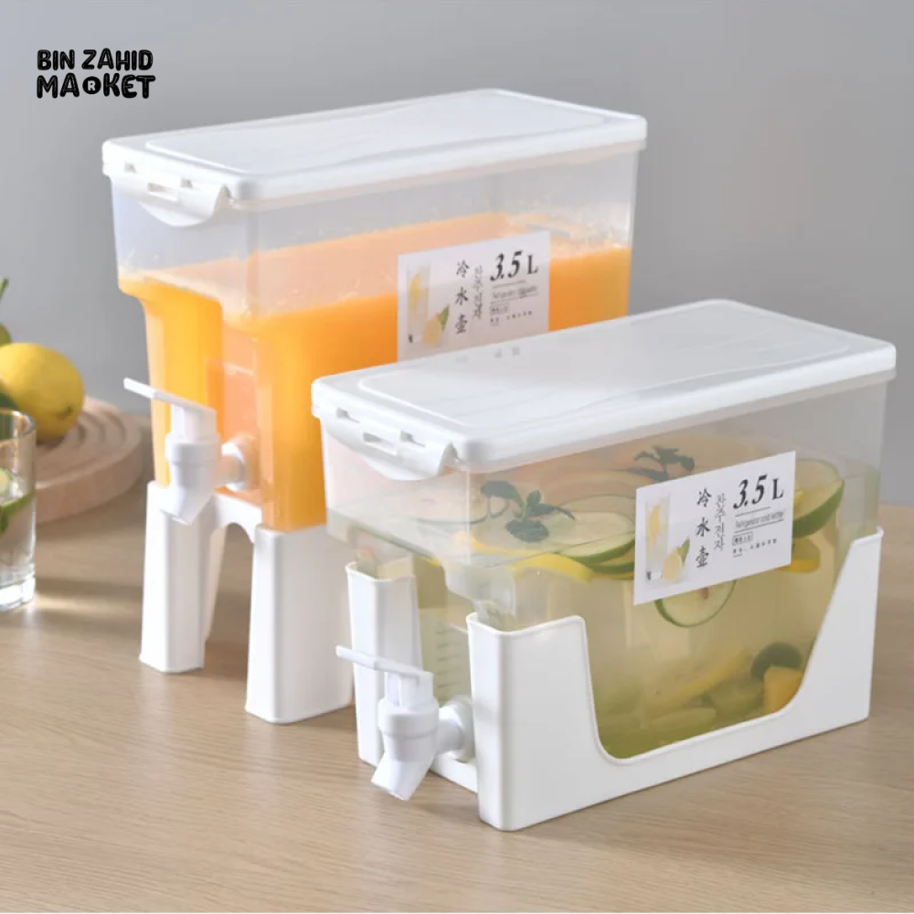 3.5L COLD KETTLE REFRIGERATOR WITH FAUCET HOUSEHOLD LEMONADE DRINKWARE WATER CONTAINER