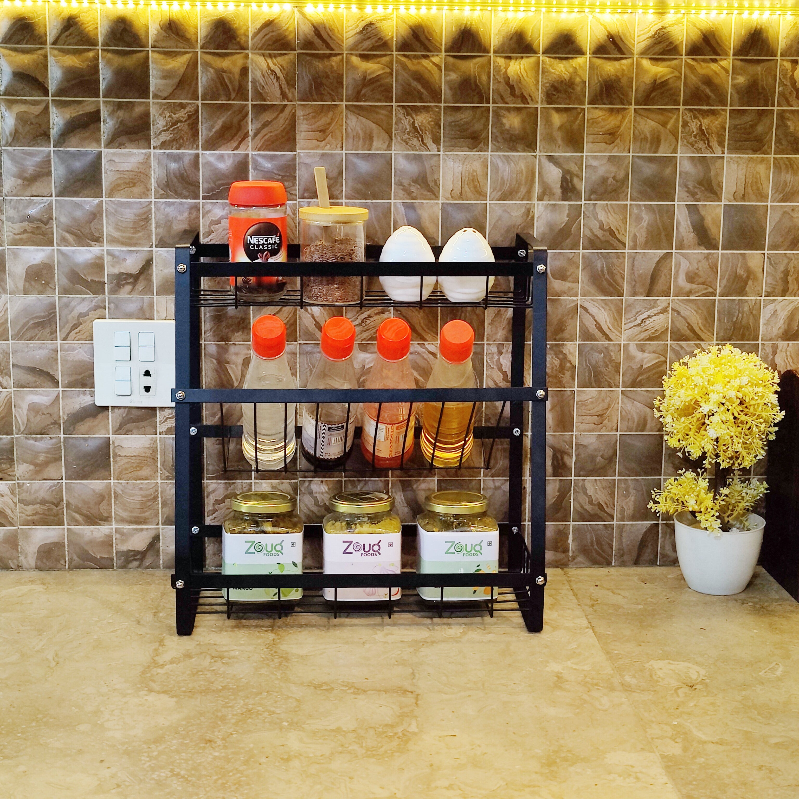 3-Tier Kitchen Storage Rack