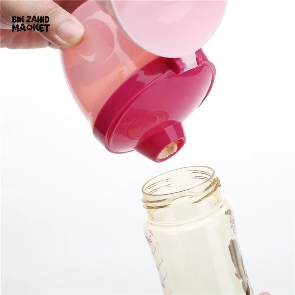 3-GRIDS BEAR SHAPE MILK POWDER DISPENSER PORTABLE LEAKPROOF BABY FEEDING BOX