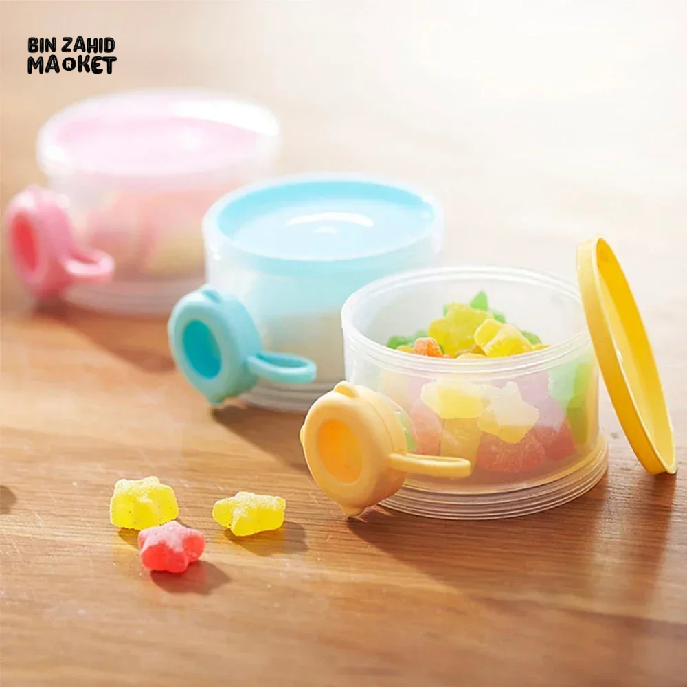 3-LAYER 360ML BPA-FREE BABY MILK POWDER BOX SIDE OPEN FOOD STORAGE CONTAINER
