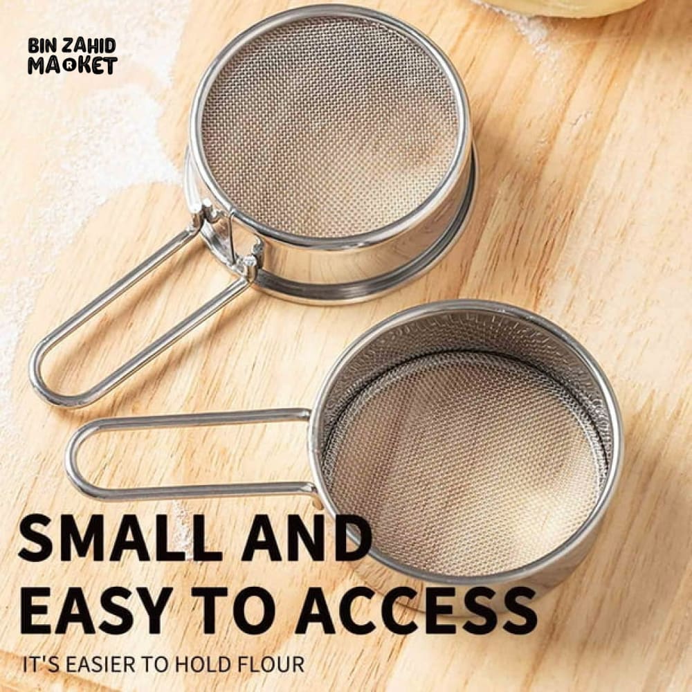 3-PIECE MULTI-SIZE STRAINER SET – DURABLE FLOUR & KITCHEN COLANDERS FOR SIFTING, DRAINING & RINSING
