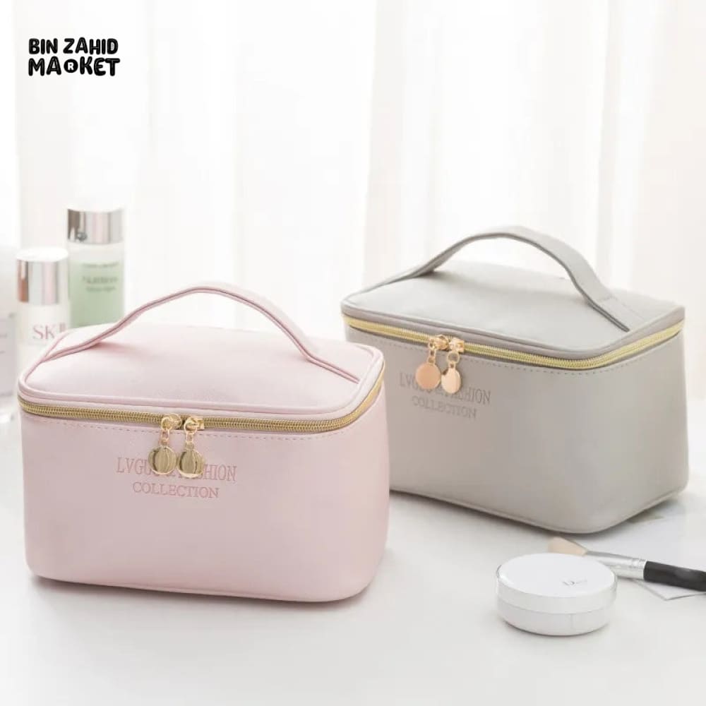 3 PIECES PU TRAVEL COSMETIC BAG
